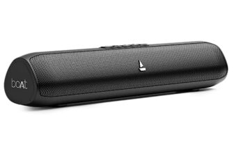 Boat Aavante Bar Groove, 16 W Signature Sound, Multiple Connectivity Modes, 6Hrs Playtime, Bluetooth Sound Bar, Soundbar Speaker (Premium Black)