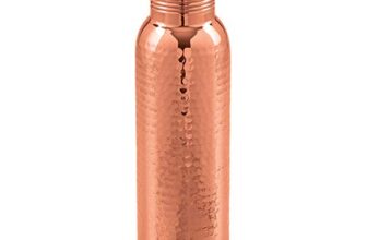 Attro Aarogyam 700Ml Tatva Hammered Finish Joint-Less Copper Water Bottle Tatva_Btl_Hamr_700