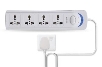 Ant Plus Electric 400 Extension Board With 4 Universal Sockets, 3 Meter Long Cord, 2000 Watts, 6 Amp Multi Plug For Office & Home Appliances – White