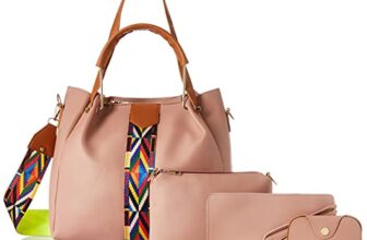 Envias Vegan Leather Handbags For Women Combo Pack Of 4 | Pink Color | Cross Body Handbag | Shoulder Bag