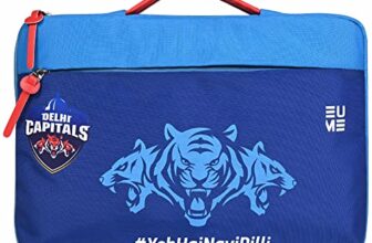 Eume Delhi Capitals Laptop Sleeve With 1 Compartment And Handle | Fits Upto 16 Inch Laptop | Men & Women | Blue Color