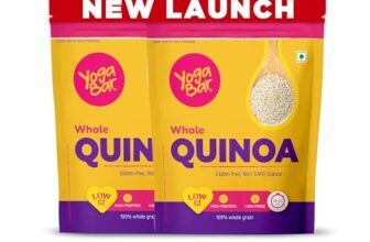 Yogabar Quinoa 2 Kg (1 Kg, Pack Of 2) | Gluten Free Quinoa | Weight Loss Alternative To Rice And Wheat | High In Iron & Fibre