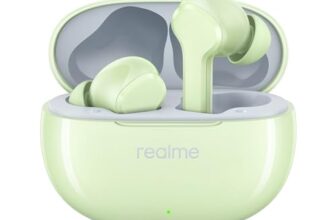 Realme Earbuds T110 With Ai Enc For Calls, Upto 38 Hours Of Playback And Fast Charging Bluetooth In Ear Headset (Country Green, True Wireless)