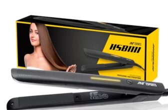 Ant Esports Hsb1111 Hair Straightener | Ceramic Coated Plates | Quick Heating For Straightening & Curler Styling | Travel-Friendly Straightener For Women | All Hair Types