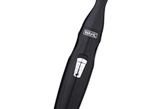 Wahl 5608-524 Cordless Mini Groomsman Grooming 3 In 1 Trimmer; 3 Taatchments: Nose Trimmer, Reciprocating Head, Precision Detailer; Rinseable Blades; Black