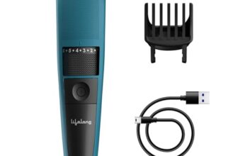 Lifelong Battery Powered Trimmer For Men |1 Year Warranty |Trimmer Men, 60 Minutes Runtime, 20 Length Settings, Hair Trimmer For Men, Beard Trimmer For Men, Stainless Steel Blades (Llpcm107, Blue)