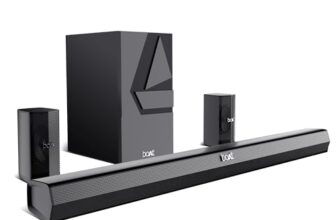 Boat Aavante Bar Azure Pro, 550 W Sound, 5.1Ch With Wireless Rear Satellite Speakers, Eq Modes, Btv5.4,Multiple Ports, Master Remote, Bluetooth Sound Bar, Home Theatre Soundbar Speaker (Premium Black)