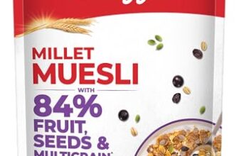 Kellogg’S Millet Muesli With 84% Fruit, Seed & Multigrain 1000G | High In Fibre | Multigrain Breakfast Cereal