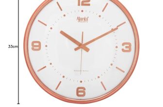 Ajanta Real Silent Sweep Movement Designer Wall Clock (330X45X330Mm)