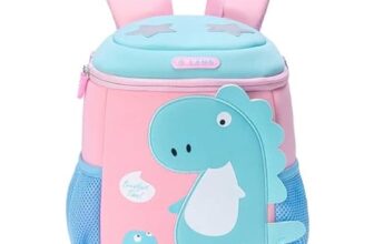 Toyshine Dinosaur Backpacks For Kids Girls Boys Cute Dinosaurs Dino Toddler Backpack Preschool Nursery Travel Bag – Mini Size – Pink