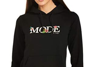 Mode By Red Tape Women’S Cotton Blend Regular Fit Black Hoodie_Small
