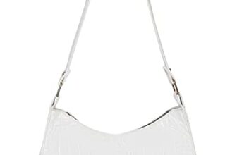 Enviasleatherette Side Sling Bags For Women’S Ladies (White_Croco_Evs-Fgo-467)