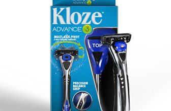 Fogg Kloze Advance 3, Shaving Razor For Men With 3 Blades (2 Cartridges), Easy & Smooth Shave