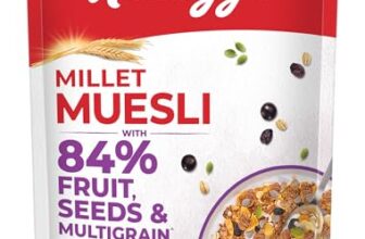 Kellogg’S Millet Muesli With 84% Fruit, Seed & Multigrain 500G | High In Fibre | Multigrain Breakfast Cereal