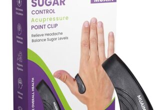 Muain Sugar Control Acupressure Clip For Diabetics, Wearable Hand Massager For Headache, Migraine, Arthritis, And Tension Relief (2 Pcs)
