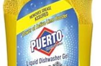 Puerto Dishwash Gel Refill Can, (Lemon) – 750 Ml (Pack Of 2)| Leaves No Residue And Foul Smell| Grease Cleaner For All Utensils |Super Saver Pack