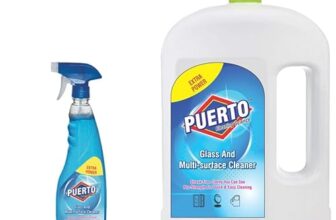 Puerto 500 Ml + 2 Ltr Refill Glass And Surface Cleaner Liquid Spray |Glass Cleaner For Car, Kitchen And Home Surfaces | Multi Surface Cleaner