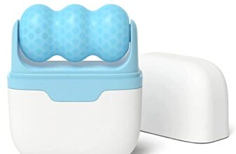 Sagrach Ice Roller With 2 Roller Heads | Portable Skin Cooling Beauty Facial Massager | 2 In 1 Cold Skin Rejuvenation V Shape Ice Eye Roller (Blue)