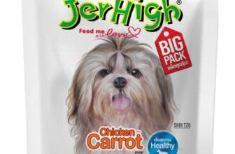 Jerhigh Chicken Dog Treats, Human Grade High Protein Chicken, Fully Digestible Healthy Snack&Training Treat, Free From By-Products & Gluten, Carrot 400Gm X20 Sold By Dogsncats, All Life Stages, Stick