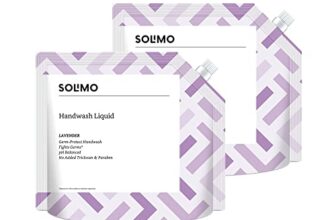 Amazon Brand – Solimo Liquid Handwash, Refill Pouch | Lavender | 3 Litre | 1500 Ml X 2 | Fights Germs | Ph-Balanced Formula | No Added Triclosan & Parabens