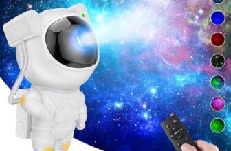 Desidiya Astronaut Galaxy Projector Night Light 360° Rotating Nebula Star Projector With Remote Control, Timer & Adjustable Head Led Space Lamp For Kids Room, Gaming Room, Home Decor (Corded Electric)