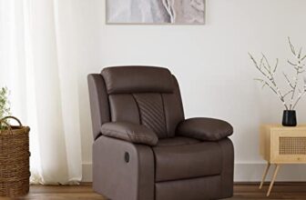 The Couch Cell Motorized Recliner In Suede Fabric With Push Button For Senior Citizens