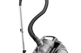 Amazonbasics Cylinder Bagless Vacuum Cleaner With Power Suction, Low Sound, High Energy Efficiency And 1 Years Warranty (2L, Black)
