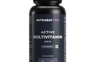 Nutrabay Pro Active Multivitamin For Men – 60 Tablets | 25 Vital Vitamins & Minerals With Zinc, Vitamin C, Vitamin D, Vitamin B12, And Multiminerals | Enhances Energy, Stamina & Immunity