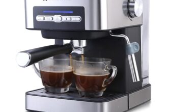 Wonderchef Regalia Espresso Coffee Maker 20 Bar | Ideal For Espresso, Cappuccino, Latté, Macchiato Or Ristretto At Home | With Steamer Spout For Cappuccino & Latte | 2 Years Warranty | Steel