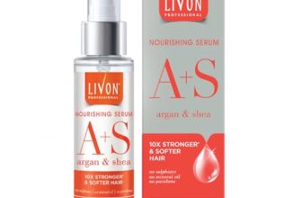 Livon Professional Nourishing Serum For Women & Men | With Argan, Shea & Multivitamins | For Softer, Stronger & Frizz-Free Hair | No Paraben, Sulphate Or Mineral Oil | All Hair Types | 100Ml