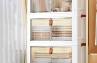 Exvito 3 Pack Multipurpose Stackable Cupboard Drawer For Clothes Storage, Wardrobe Cabinet Organizer For Office, Kitchen, Bathroom, Hallway – Off White