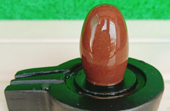 Shivling Original Narmadeshwar Shivling With Jaladhari 1.5 Inch Lingam 3 Inch Jaladhari Decorative Showpiece  –  2.5 Cm(Stone, Brown, Black, White, Yellow, Yellow, Green, Red, Silver, Multicolor)