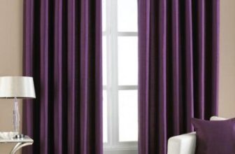 The Decor Hub Faux Texture Plain Curtains For Door With Eyelets | Room Darkening Curtains For Living Room | Wine Curtains 8 Feet Pack Of 1 Panel