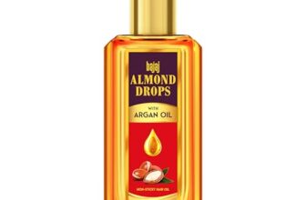 Bajaj Almond Drops Non Sticky Hair Oil With Almond And Argan Oil For 3 Way Damage Protection 200Ml