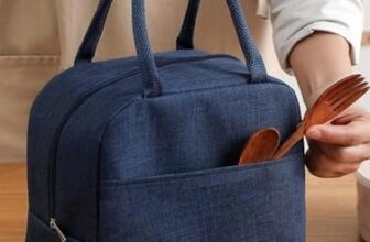 Upronex21 Insulated Travel Lunch/Tiffin/Storage Bag For Office, College & School (Blue) (Cotton) 6 Liters