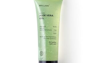 Brillare Natural Aloe Vera Gel – Ultimate Moisturiser For Face, Hair & Skin | Pure, Hydrating, Soothing Care, 200 Gm