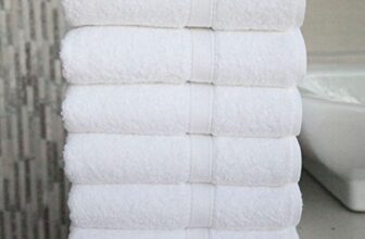 F2L Men & Women Bath Towel Set | High Water Absorber & Quick Dry | Ultra-Premium 100% Pure Cotton Towels For Bath | 500 Gsm | Skin Friendly (27 X 54 Inch | White) 6Pc