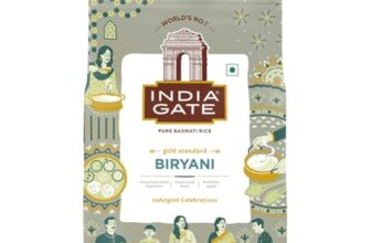 India Gate Biryani Pure Basmati Rice 1Kg | Perfectly Aged | Extrta Long Grain | Best For Dum Cooking
