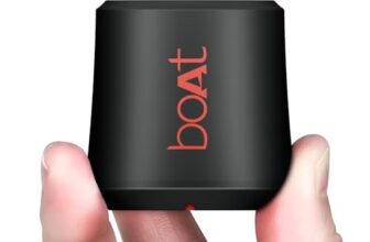 Boat Stone Uno, 3W Signature Sound, 6Hrs Battery, Tws Feature, Bluetooth V5.4 & Type-C Interface, Bluetooth Speaker, Wireless Speaker, Portable Speaker(Raging Black)