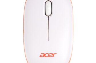 Acer Wireless Mouse (1600 Dpi/2.4 Ghz Wireless Frequency/Optical Sensor/Usb Dongle) | Color: White/Orange