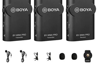 Boya By-Wm4 Pro-K2 Dual-Channel Digital Wireless Auxiliary Omnidirectional Microphone