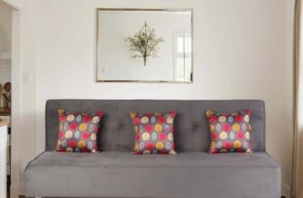 Primrose Cyrus Sofa Cum Bed Made Of Luxurious High Density Foam & Polyester Fabric (3-Person Sofa) (Grey)