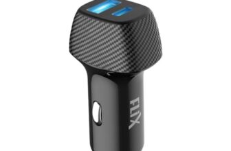 Flix (Beetel) Usb C&A Car Charger,51W Dual Port Car Charger (Pd/Pps Charge 33W+Quick Charge 18W) Type C&A Car Adapter Iphone 13 Pro Max 13 Mini 12 11 Ipad Galaxy S21 Ultra S20 Fe Note 20 Plus(Black)