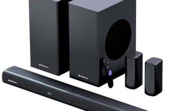 Zebronics Juke Bar 9850 7.2.2 (5.2.4) Channel Soundbar, 725 Watts, Dolby Atmos, Hdmi Earc, Optical, Dual Wireless (Subwoofer + Satellites), Wireless Uhf Microphone, Rgb Led, Powerful Bass