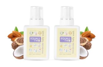 Equalstwo Baby Body Wash & Shampoo, 500Ml, Tear-Free & Soap-Free, Head To Toe Baby Wash For Bath, Hypoallergenic & Dermatologically Tested, Ph 5.5, Gentle Hydration For All Skin Types, Pack 2