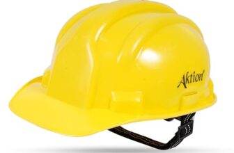 Aktion Ak H02_Wht Safety Helmets Rachet Type, Color: Yellow, Pack Of 25, Is 2925:1984