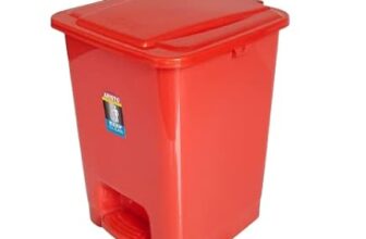 Aristo Plastic Step-On Pedal Garbage Waste Dustbin, 30 Ltrs, Multicolour