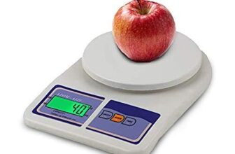 Atom Digital Kitchen Food Weighing Scale For Healthy Living, Home Baking, Cooking, Fitness & Balanced Diet. Atom A 121 | 10Kg X 1Gms With Batteries Included