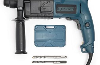 Cheston Rotary Hammer Reversible Drill Machine 20Mm 500W With Drill Bits I 850Rpm I 3 Functions With Vibration Control Sds-Chuck, Copper Armature I Heavy Duty Use For Concrete, Metali Comes In Carry Tool Box