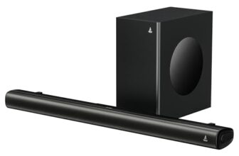 Boat Aavante 2.1 2000, 200W, Eq Modes, Multi Compatibility, Premium Design, Remote Control, V5.4 Bluetooth Sound Bar, Home Theatre Soundbar Speaker(Premium Black)